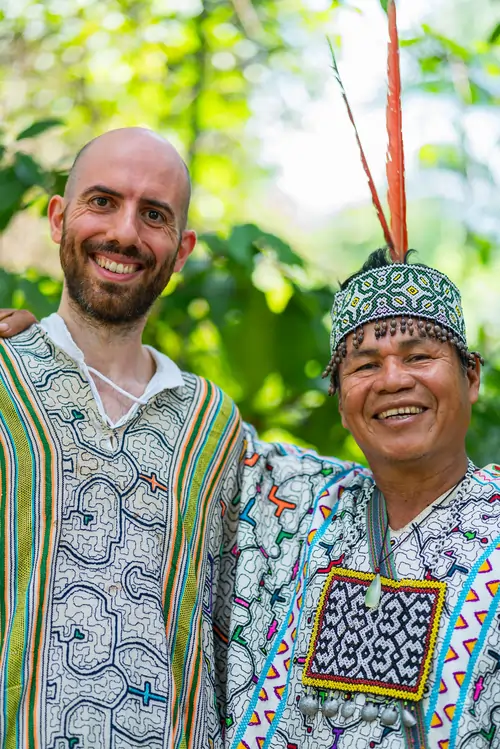 Alessandro with Maestro Pervis at Mokapari Nete